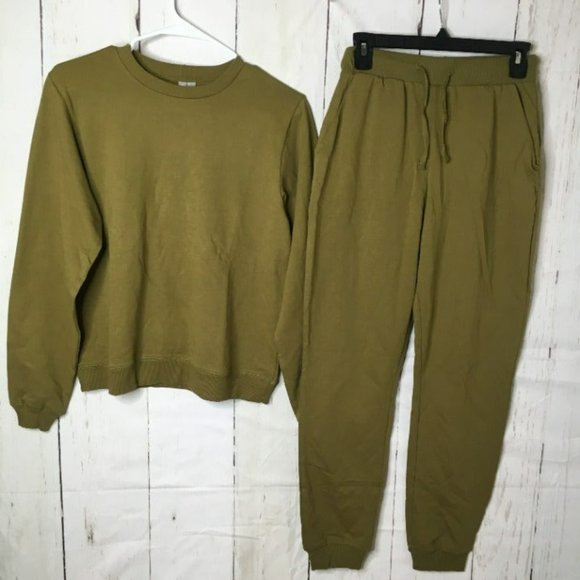 ASOS Sweaters - asos Womens Two Piece Sweats Green 4 NWT